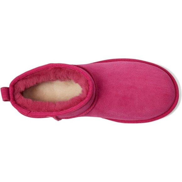 UGG Women's Dark Peony​ Rounded Toe Sheepskin Lining Classic Ultra Mini Boot - Picture 2 of 7